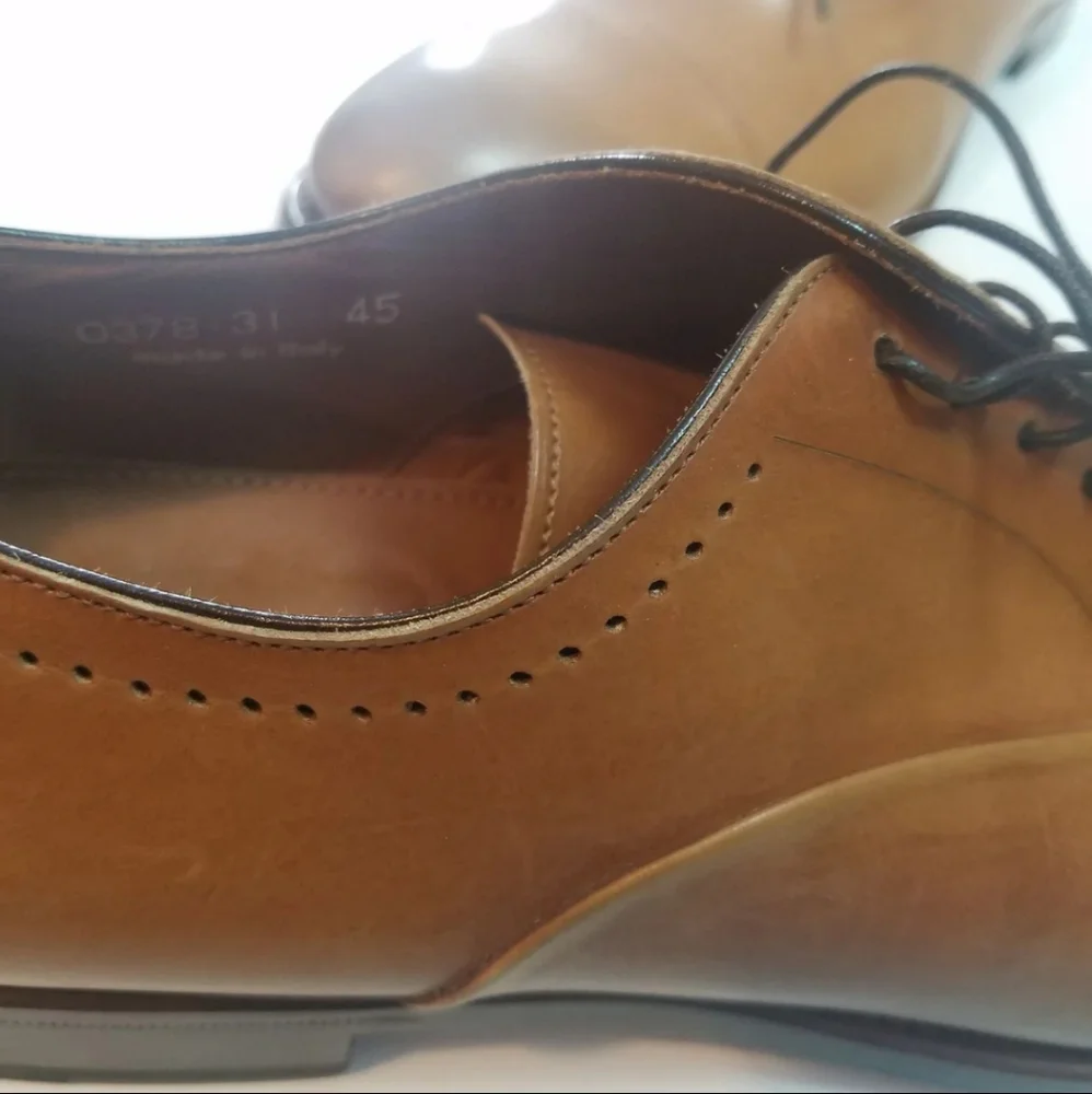 Franceschetti for Barney's New York Size 45 Leather Dress Shoes Made in Italy